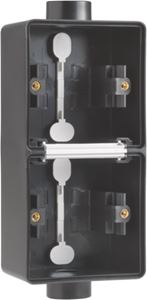 Niko Hydro 2V opbouwdoos 1 + 1 ingangen zwart