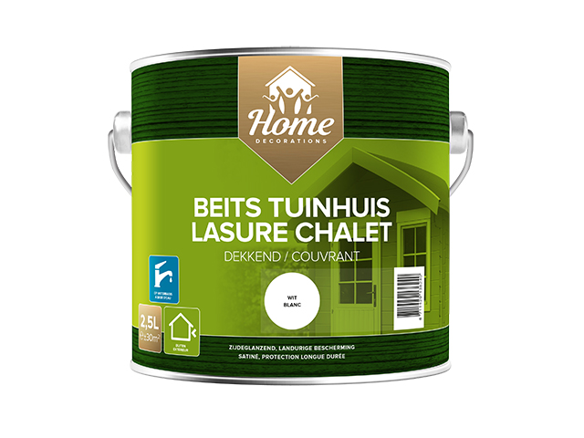 Home Decorations tuinhuis beits dekkend - wit - 2,5L