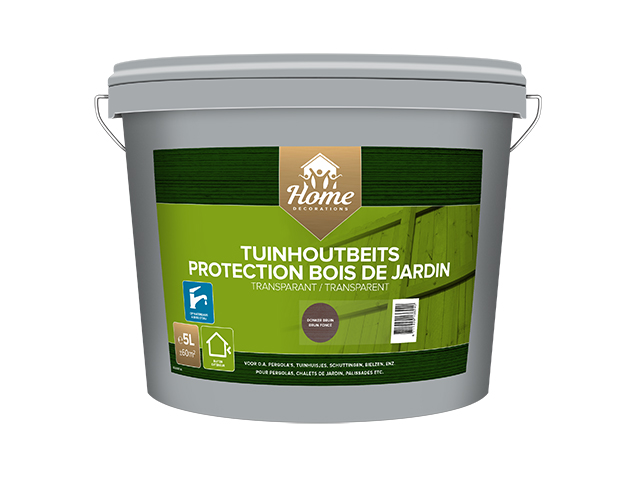 Home Decorations tuinhoutbeits acryl - donkerbruin - 5L