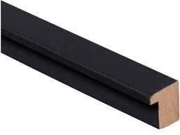 Decowall Acoustic eindprofiel zwart 260cm