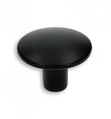MEUBELKNOP - ZAMAK - ZWART - 30MM