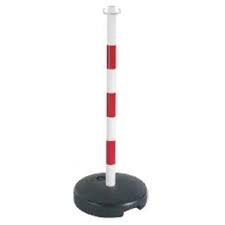 PLASTIC PAAL VOOR SIGNALISATIEKETTING - ROOD/WIT