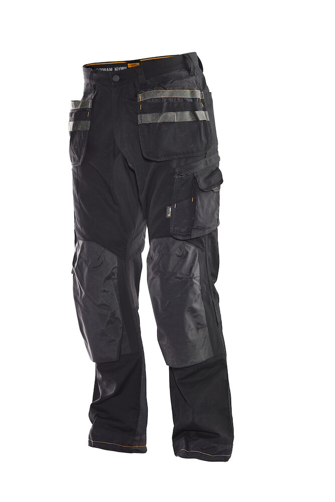2164 - CRAFTSMAN BROEK STRETCH ZWART/ZWART