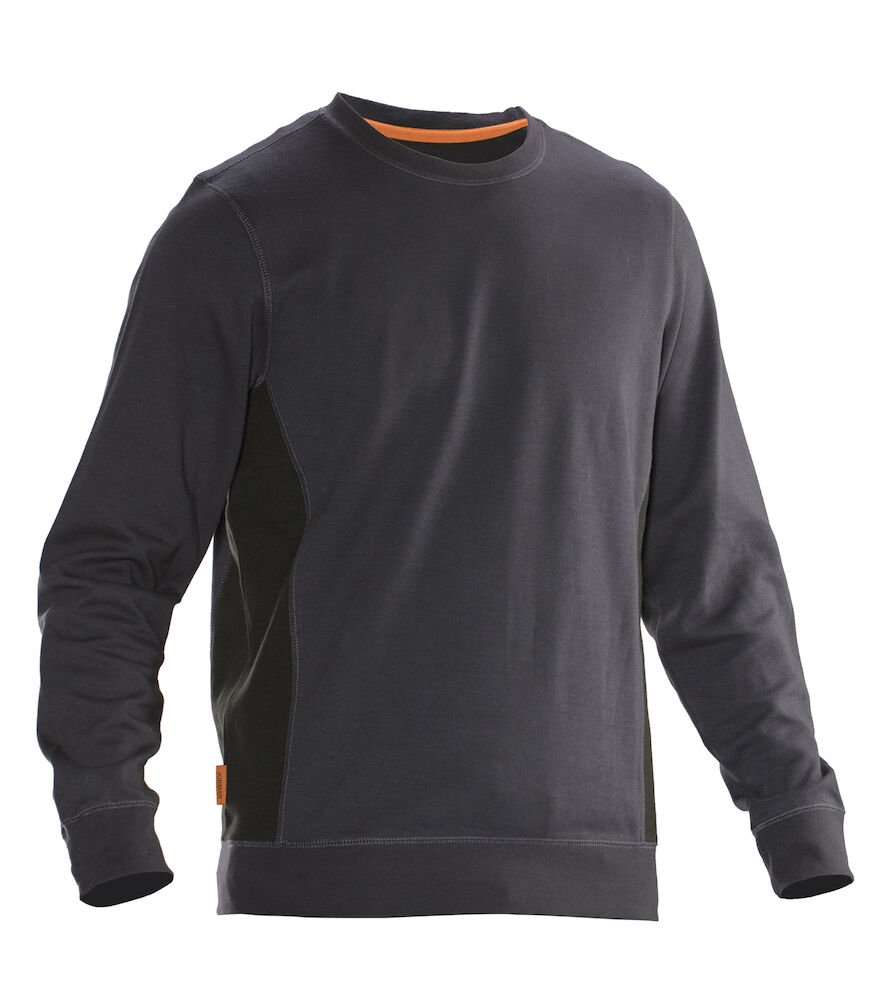 5402 - SWEATSHIRT - GRIJS/ZWART