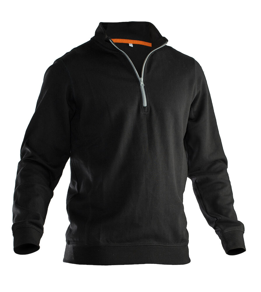 5401 - HALFZIP SWEATSHIRT - ZWART