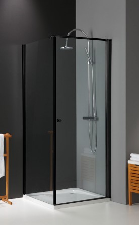 INLOOPDOUCHE SOLIDE 6 90X198CM ZWART