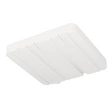 Eglo Ferentino plafondlamp 28x28cm staal wit 1100lm 3000K