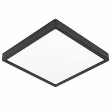 Eglo Fueva 5 LED opbouwarmatuur 285x285mm zwart 2300lm 3000K