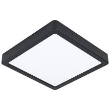Fueva 5 opbouw - w.white - 21x21cm - 17W - zwart