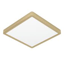 Fueva 5 opbouw - w.white - 28,5x28,5cm - 20,5W - geelkoper geb.