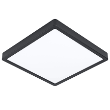 Fueva 5 opbouw - white - 28,5x28,5cm - 20,5W - zwart