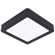 Eglo Fueva 5 opbouwarmatuur 160x160mm zwart dimbaar 1350lm 3000K