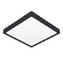 Fueva 5 opbouw - 3000K - 285x285 - zwart - dimbaar