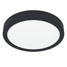 Eglo Fueva 5 opbouw 210mm zwart 3000K IP44