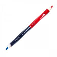 Potlood rood/blauw - 175mm
