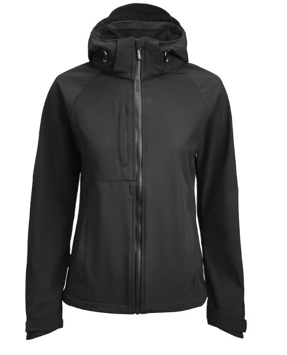 1372 - softshell dames olijfgroen
