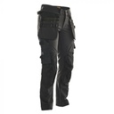 2371- Dames broek stretch - zwart