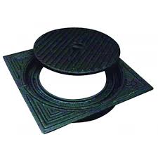 Gietijzer putdeksel gesloten voor PVC 315mm