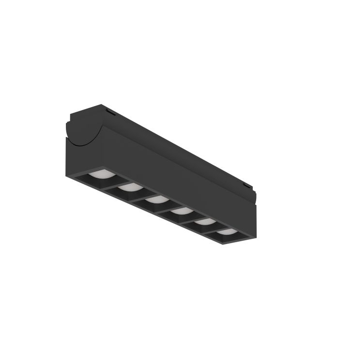 Track plus railspot multi lens zwart 6,6W