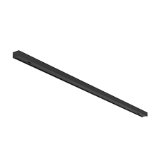 Easy track rail met 2 covers zwart 900mm