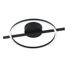 Amandolo plafondlamp rond zwart 17w - 1900lm