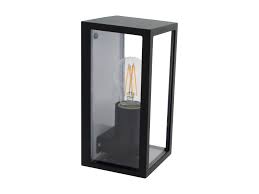 Wandlicht Gijon E27 15W ALU zwart