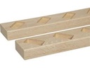 Vloer-en plafondprofiel MDF 45° natuur eik