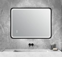 Lafiness Murano LED spiegel square m/zwarte rand 60x80cm