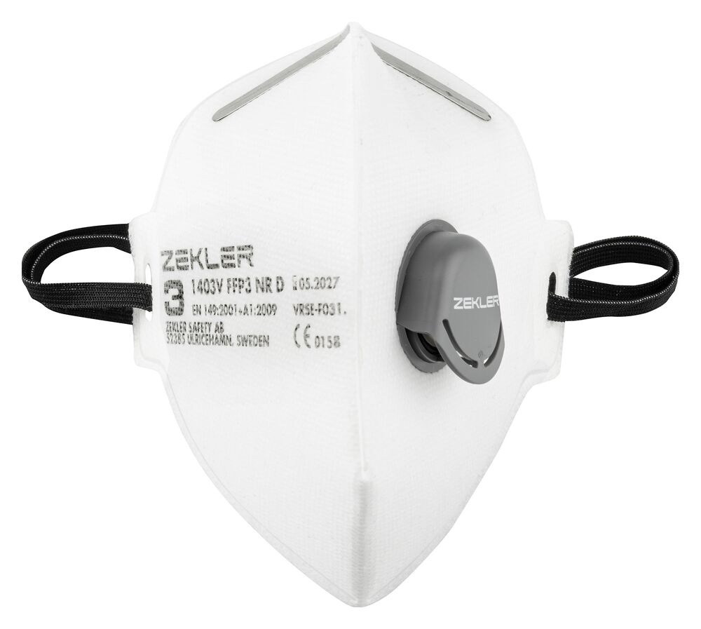 Zekler 1403V filterend half masker FFP3V (3st)