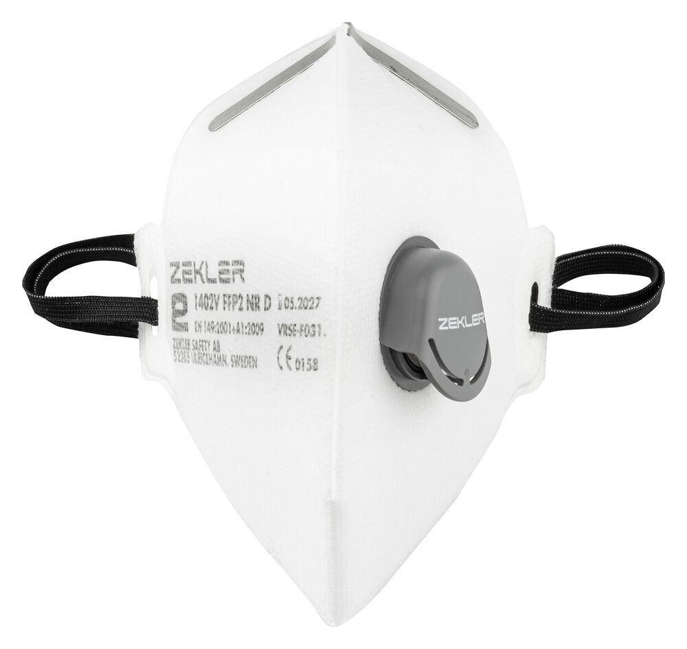 Zekler Filt filterend half masker 1402 FFP2V - 3st