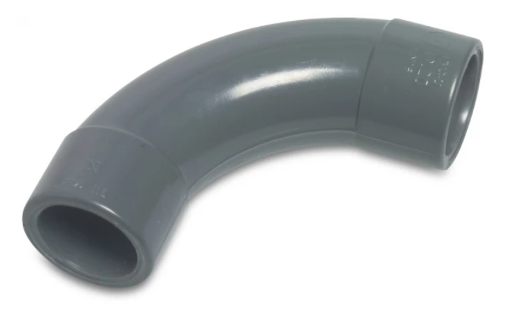 DRUK PVC LANGE BOCHT 40 - 90°