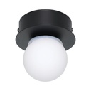 Eglo wand-/plafondlamp Mosiano zwart IP44