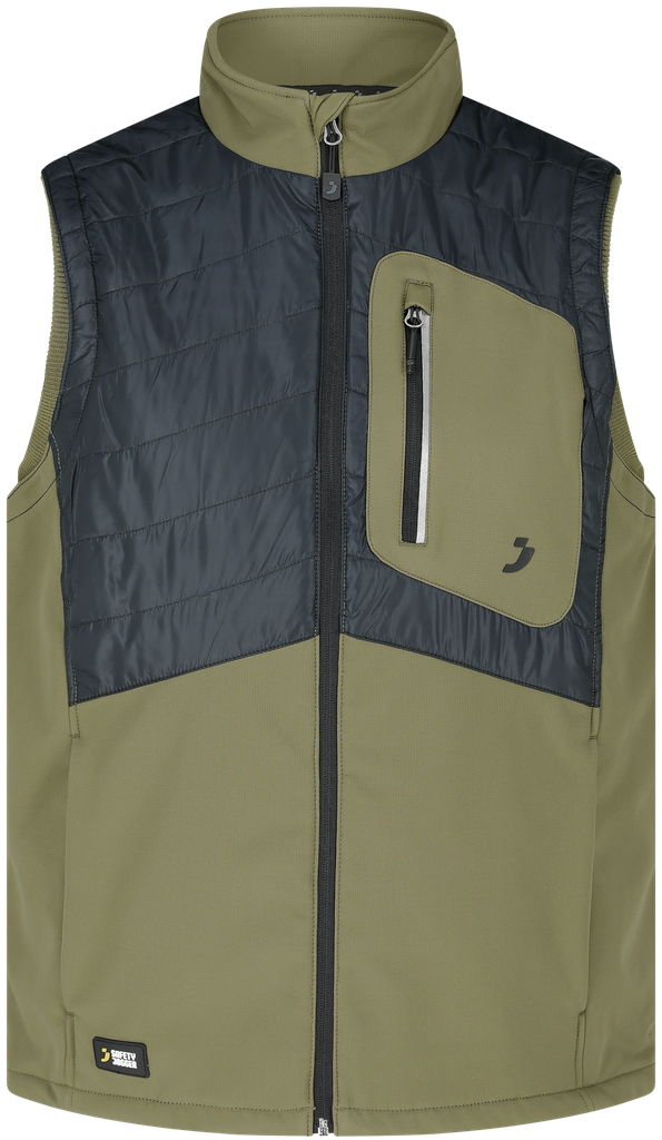 Oak bodywarmer khaki/zwart