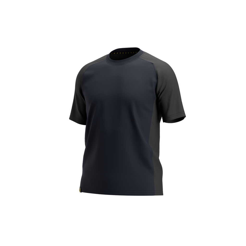 Oak T-shirt blauw/donkergrijs