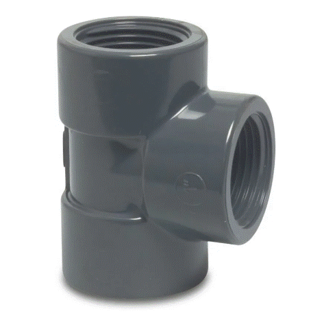 Druk PVC T-stuk 3/4 - 90°
