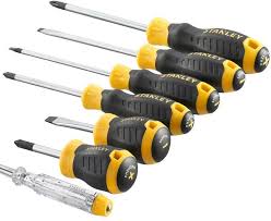Stanley cushiongrip schroevendraaier 7-delig