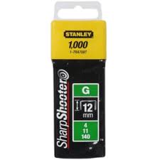 Stanley nieten 12mm type G - 1000 stuks