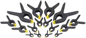Stanley assortiment veerklemmen 16-delig