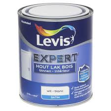 Levis Expert houtlak binnen satin wit 750ml