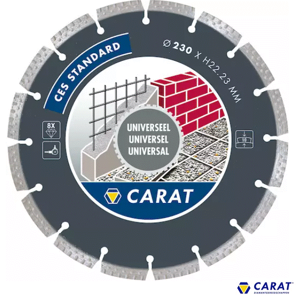 Carat diamantschijf universeel 125 x 22,2mm