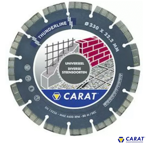 Carat diamantschijf Thunderline universeel 125 x 22,2mmcara