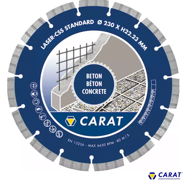 Carat diamantschijf CSS Standaard 230 x 22,23mm