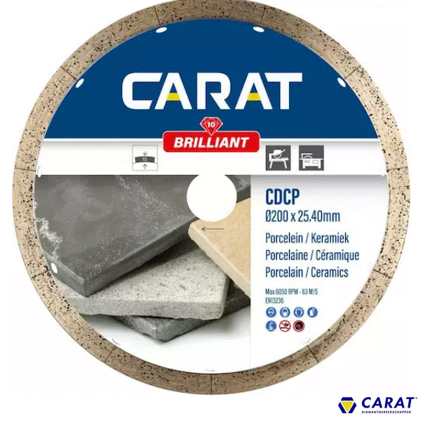Carat diamantschijf CDCP porcelein 200 x 25,4mm