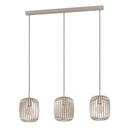 Eglo Romazinna hanglamp 3xE27 staal/zandkleur