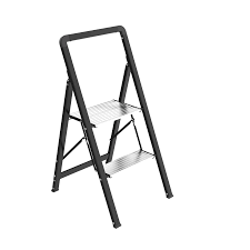 Escalo Ultraslim trapladder 2 treden zwart