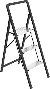 Escalo Ultraslim trapladder 3 treden zwart