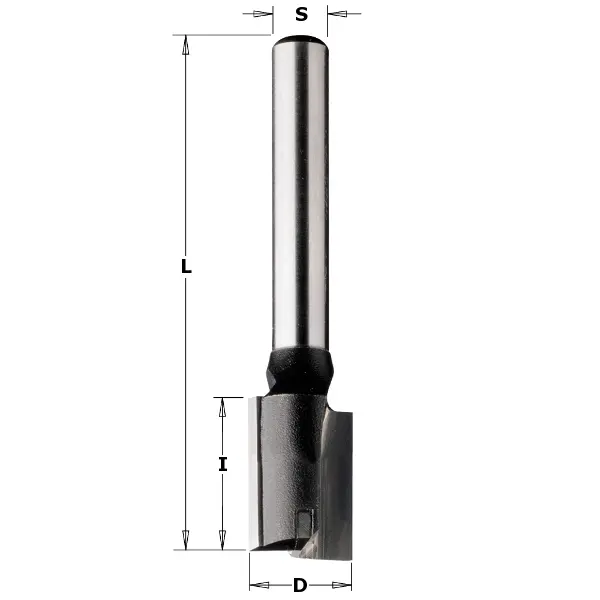 Groeffrees met rechte snijkoppen - HW D29 x 20mm L70