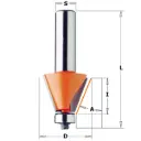 Afkantfrees met geleidelager - HW D24,5 x 22mm L71