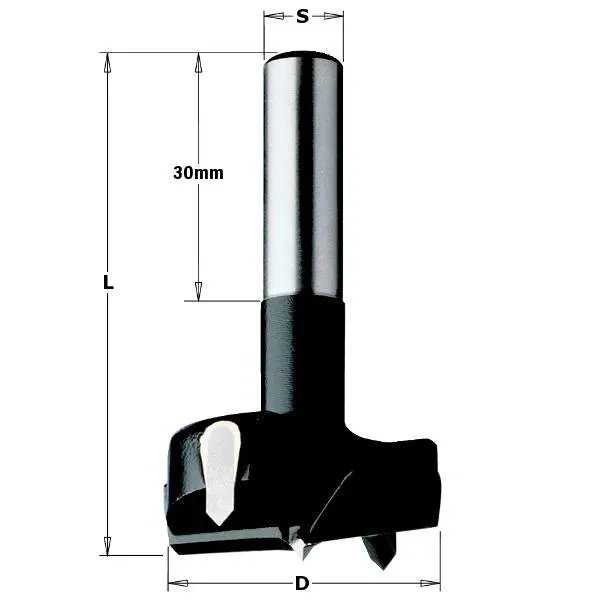 CMT Cilinderkopboor D25 rechts