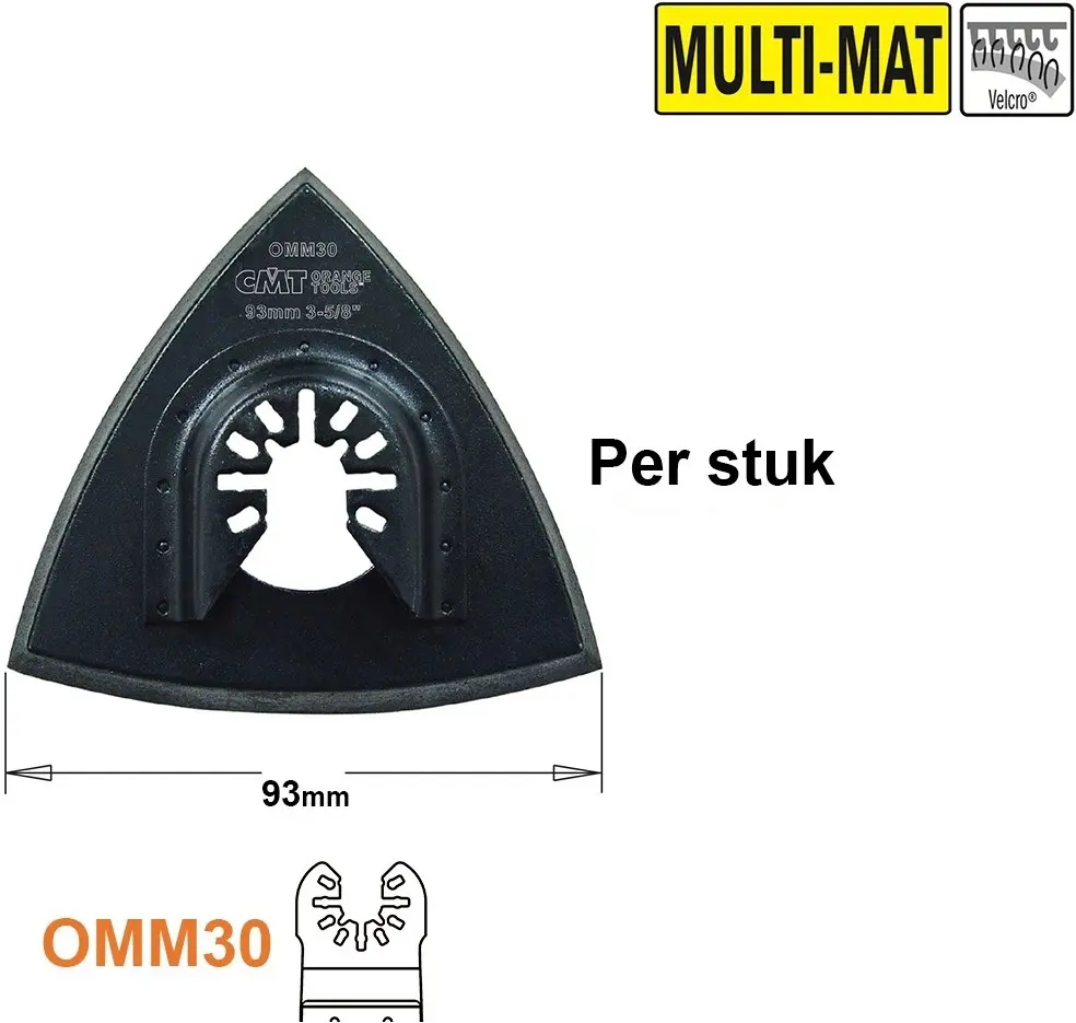 CMT Geperforeerde schuurvoeten 93mm - uni koppeling